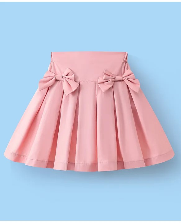 Mark & Mia Cotton Skirt with Bow Applique - Pink
